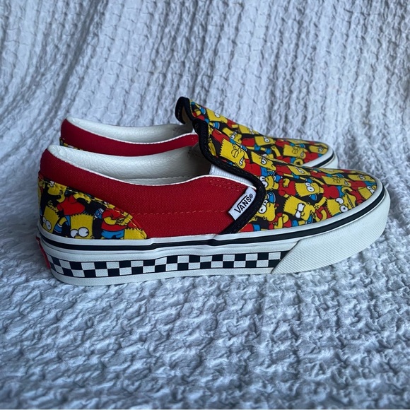 Vans The Simpsons slip on shoes Bart Simpsons Old School sneakers Youth size 4 - Picture 2 of 9